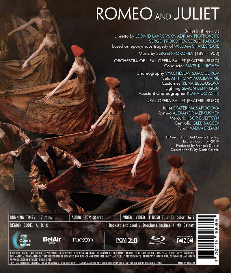 Prokofiev: Romeo & Juliet / Klinichev, Ural Opera Ballet Orchestra [Blu-ray]