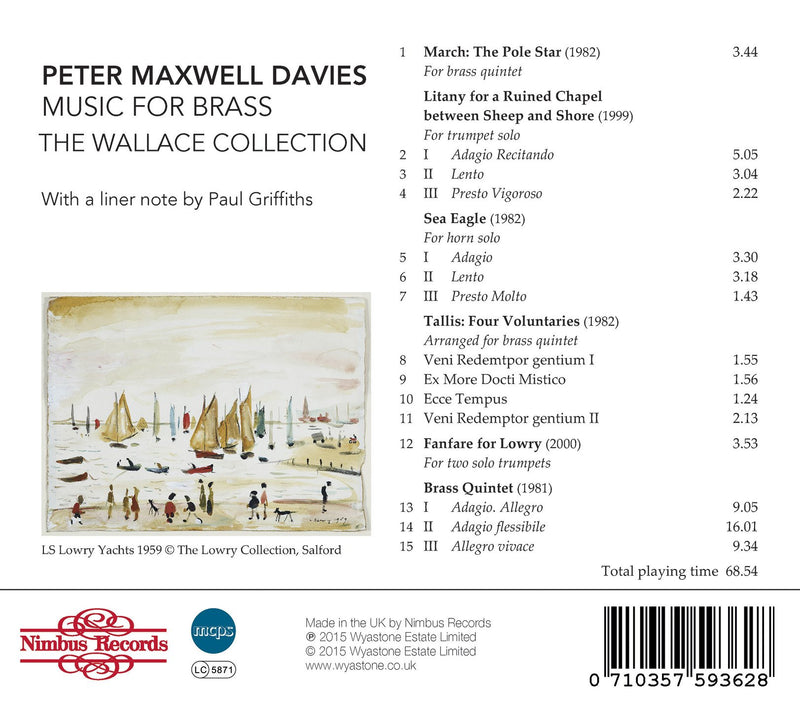 Peter Maxwell Davies: Music for Brass / The Wallace Collection