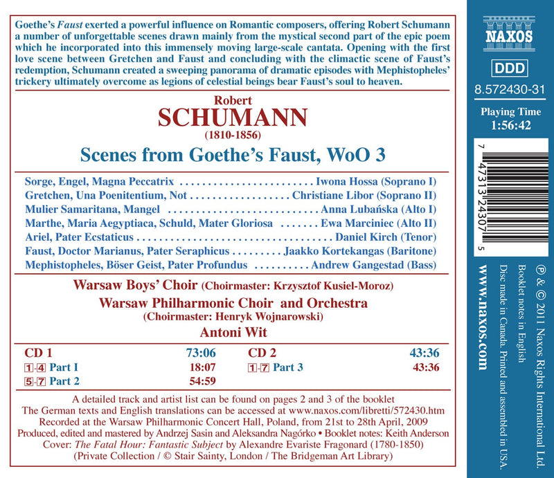 Schumann: Scenes from Goethe's Faust / Wit, Warsaw Philharmonic