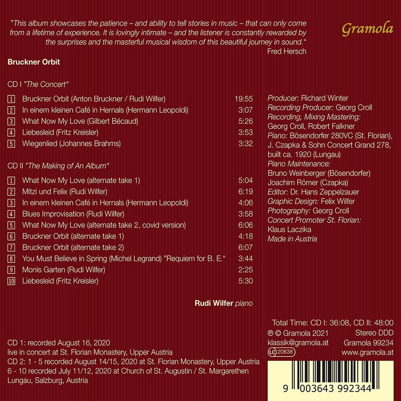Brahms, Leopoldi, Becaud: Bruckner Orbit / Wilfer