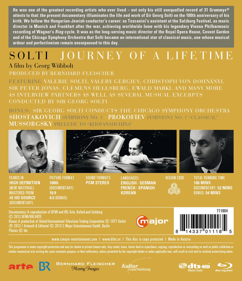 Solti - Journey Of A Lifetime [blu-ray]