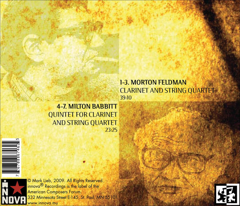 Feldman, Babbitt: Clarinet Quintets / Mark Lieb, Et Al