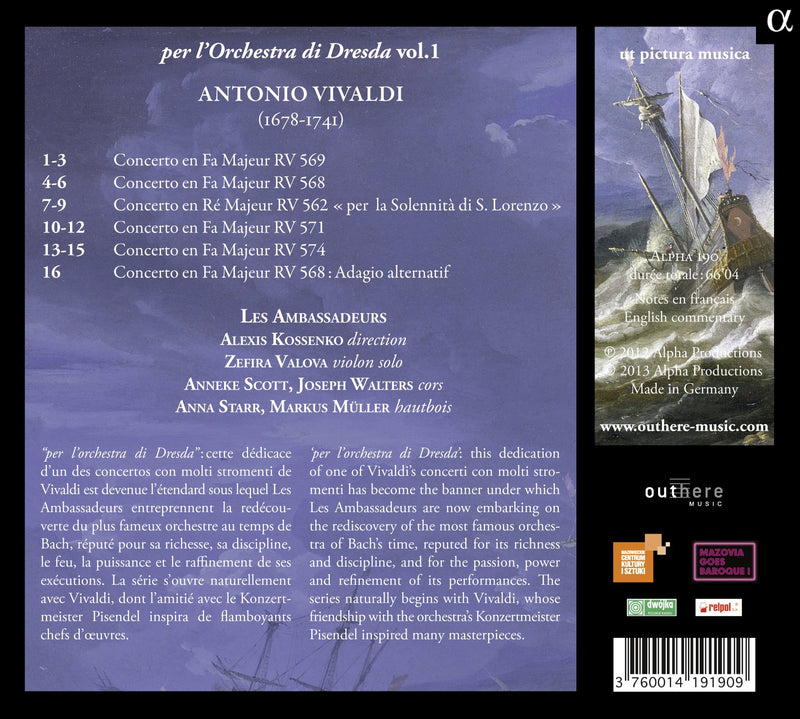 Vivaldi: Concerti per l'Orchestra di Dresda