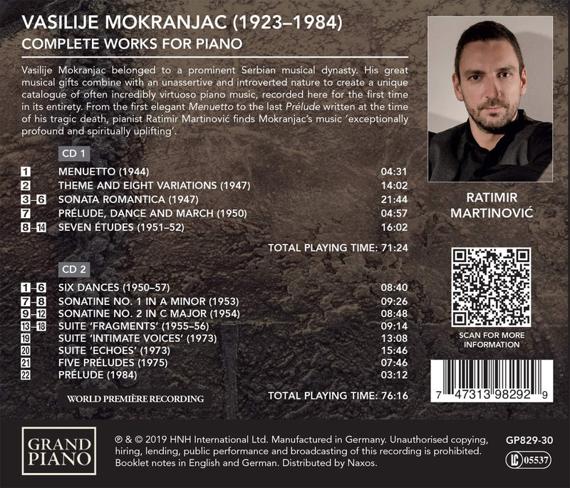 Mokranjac: Complete Piano Works