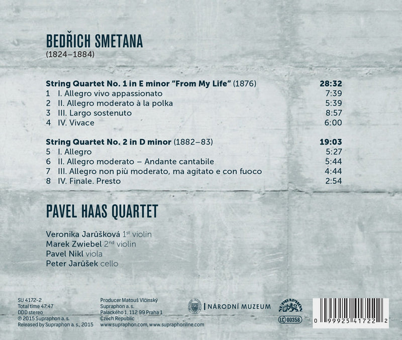 Smetana: String Quartets No 1 & 2 / Pavel Haas Quartet