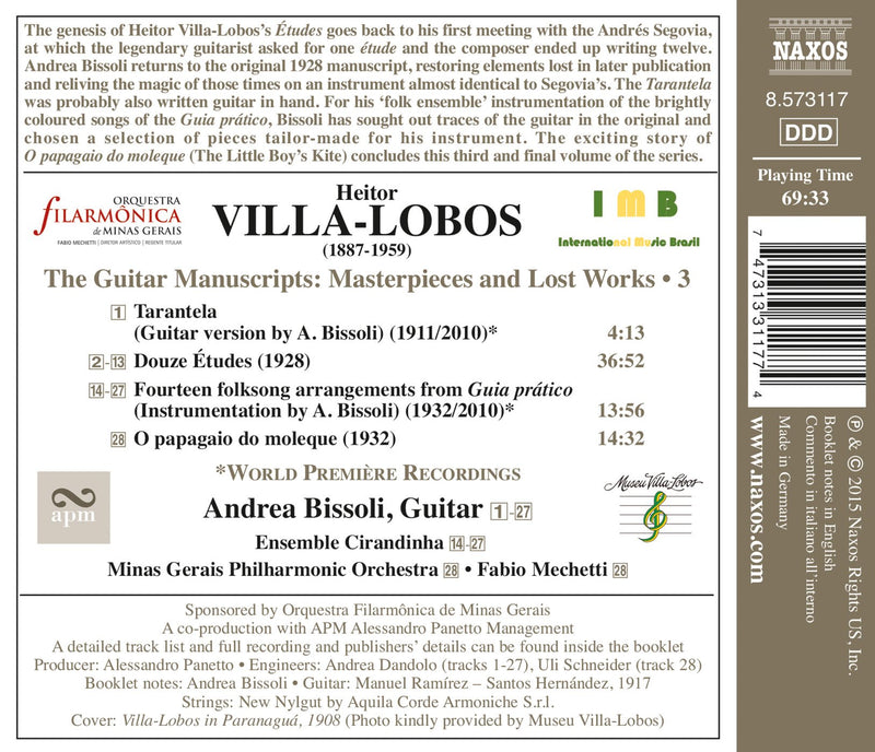 Villa-Lobos: The Guitar Manuscripts, Vol. 3