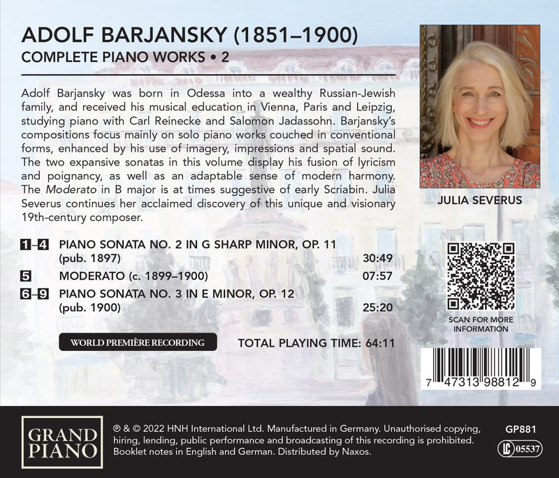 Barjansky: Complete Piano Works, Vol. 2 / Severus