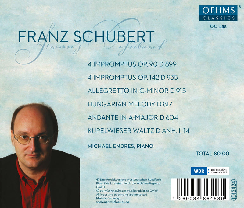 Michael Endres Plays Schubert