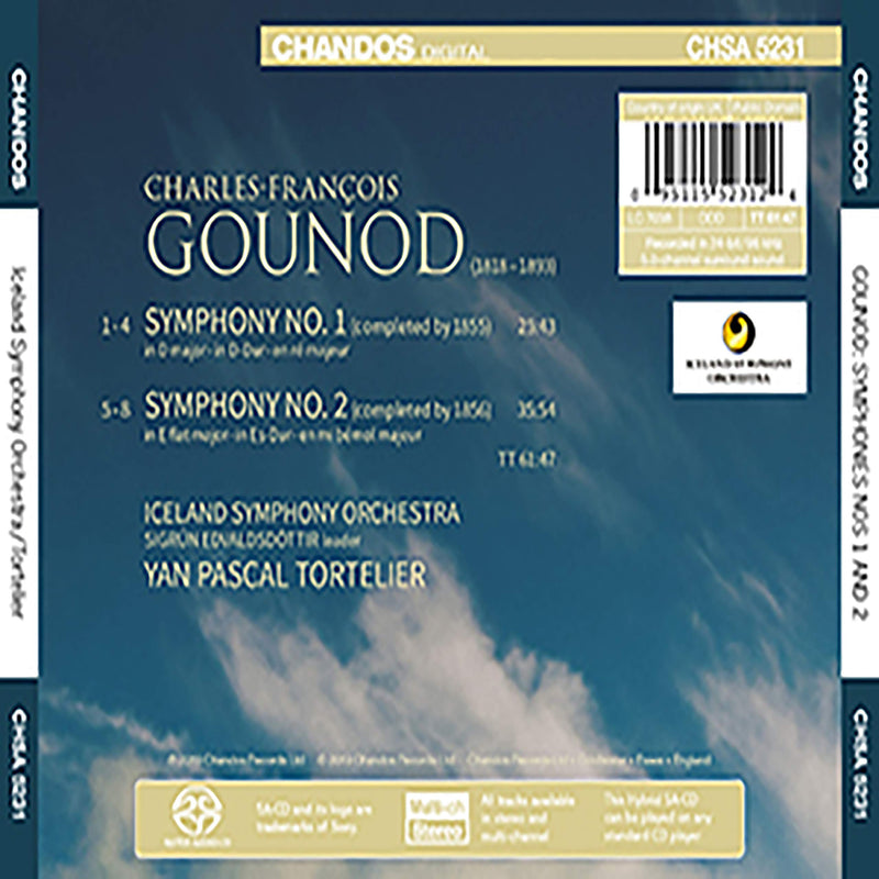 Gounod: Symphonies Nos. 1 & 2 / Tortelier, Iceland Symphony