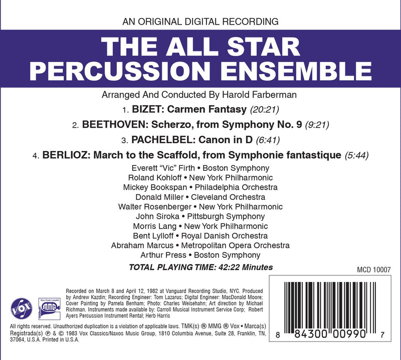 The All-Star Percussion Ensemble / Farberman