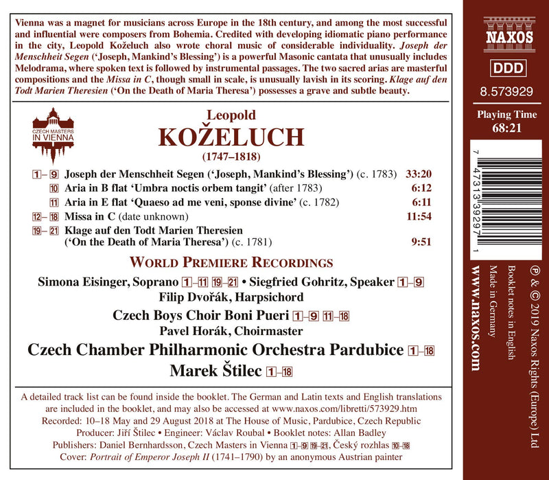Koželuch: Joseph der Menschheit Segen