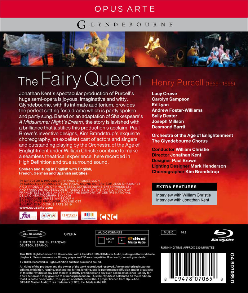 Purcell: Fairy Queen / Dexter, Millson, Barrit, Christie [Blu-ray]