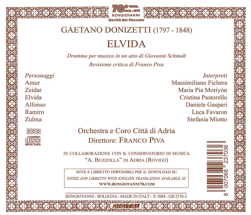 Donizetti: Elvida