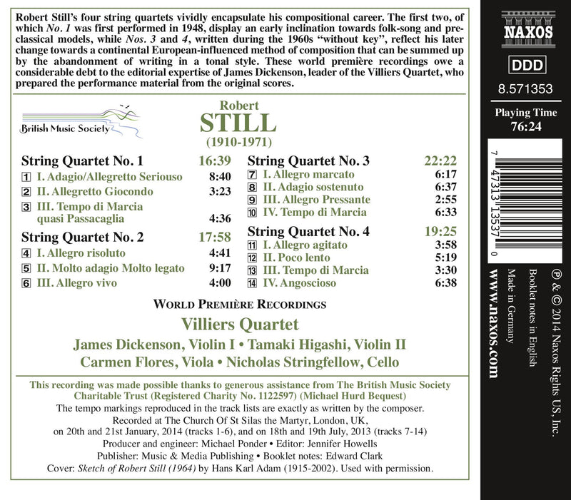Still: The 4 String Quartets