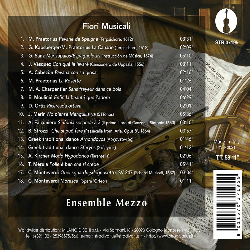 Fiori Musicali, Songs and Dances of the 16th and 17th centuries / Ensemble Mezzo