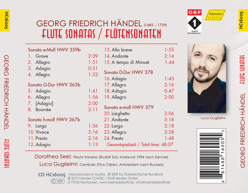 Handel: Flute Sonatas