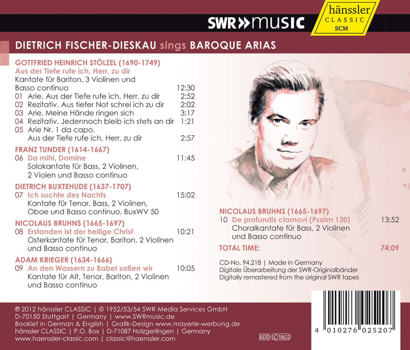Dietrich Fischer-Dieskau sings Baroque Arias (1952-1954)