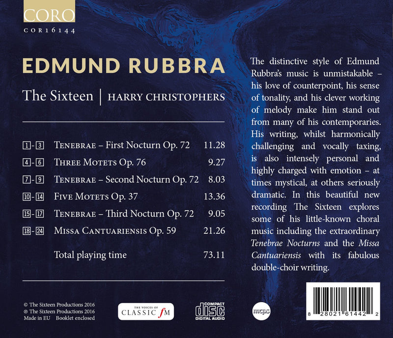 Rubbra: Choral Sacred Works / Christophers, The Sixteen