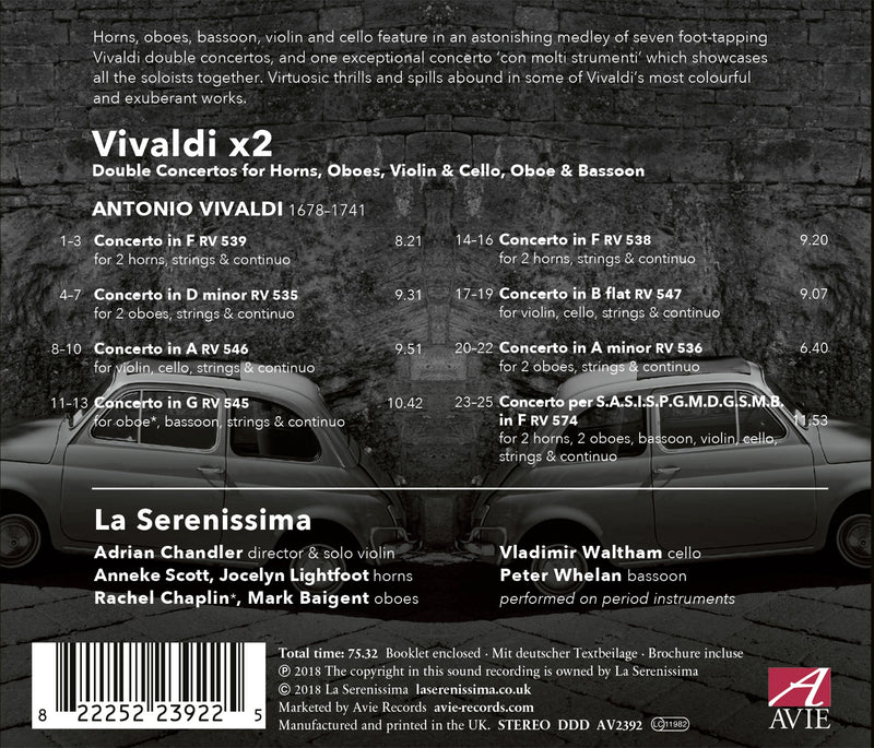Vivaldi x2 / Chandler, La Serenissima