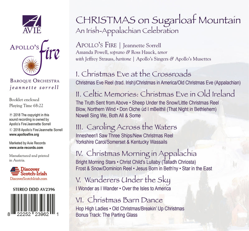 Christmas on Sugarloaf Mountain / Sorrell, Apollo's Fire