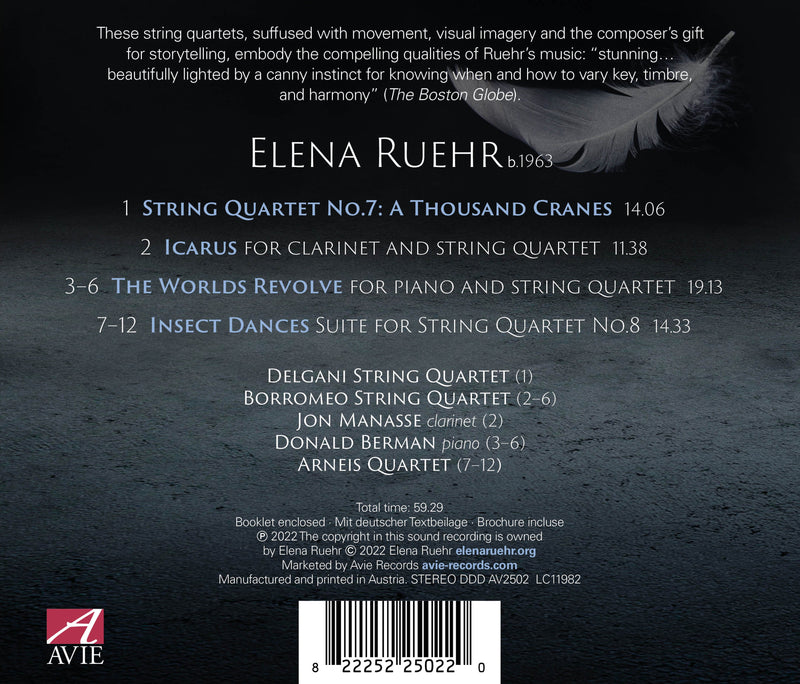 Ruehr: Icarus & Other Music / Berman, Manasse, Arneis Quartet, Delgani String Quartet, Borromeo String Quartet