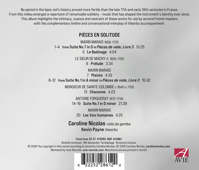 Caroline Nicolas: Pièces en solitude