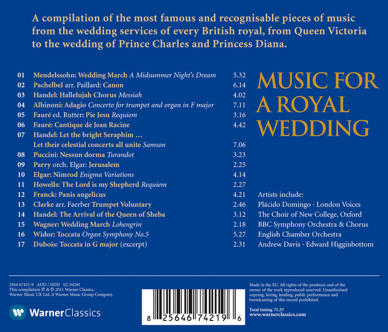 MUSIC FOR A ROYAL WEDDING