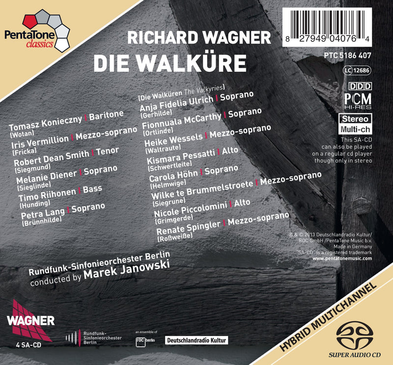 Wagner: Die Walküre / Konieczny, Vermillion, Janowski, RSO Berlin