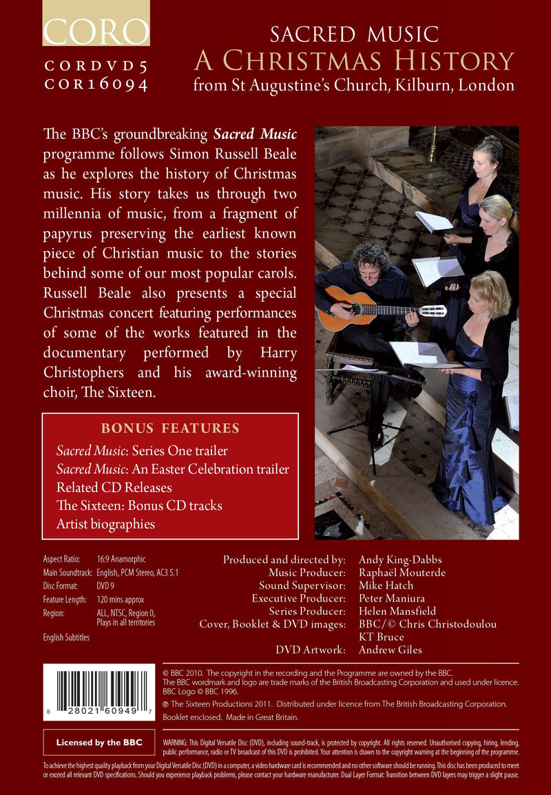 Sacred Music: A Christmas History / Christophers, The Sixteen