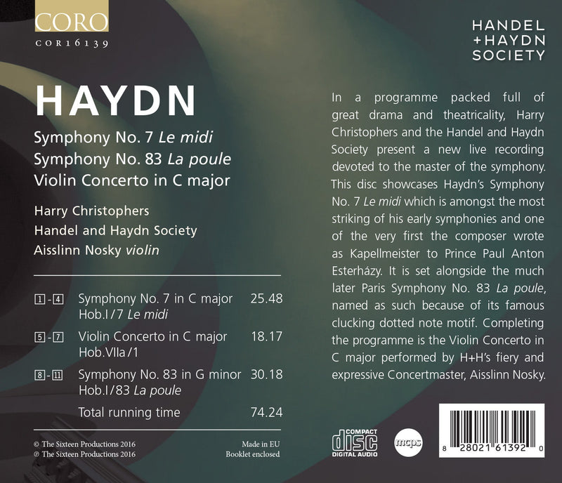 Haydn: Symphonies Nos. 7 & 83, Violin Concerto In C Major / Handel & Haydn Society