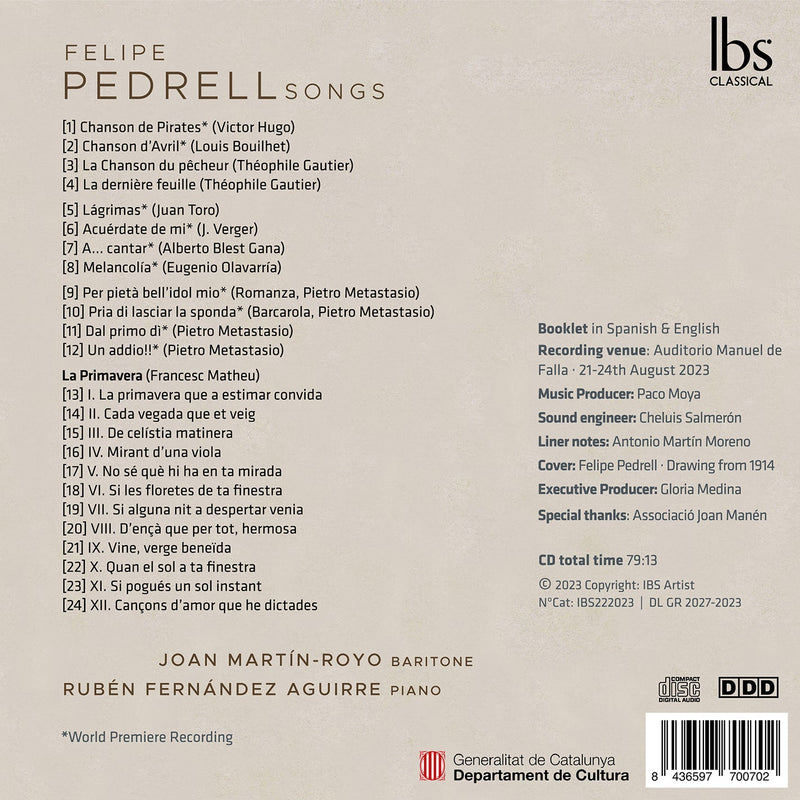 Pedrell: Songs