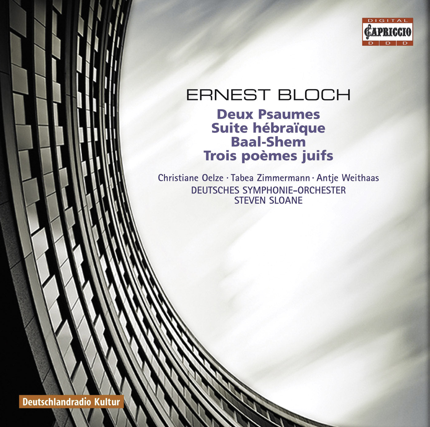 Bloch: Prelude & 2 Psalms; Suite Hebraïque etc. / Sloane, Deutsches Symphony Orchestra