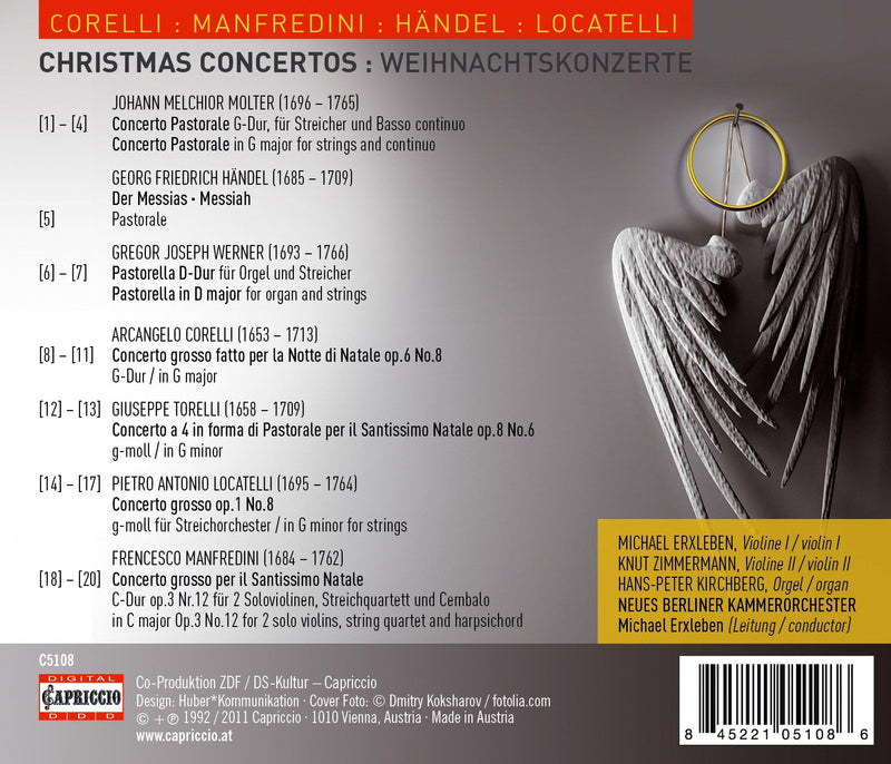 Christmas Concertos / Erxleben, New Berlin Chamber Orchestra
