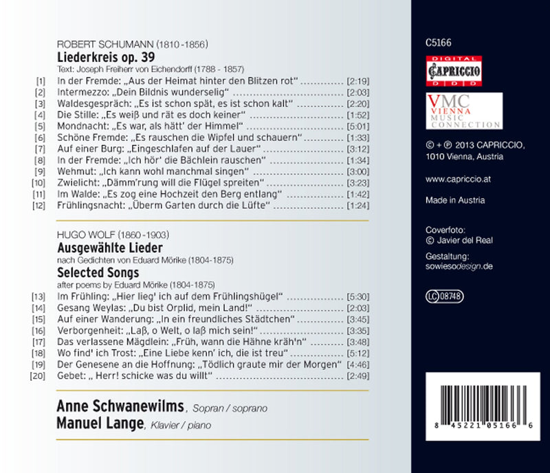 R. Schumann, Wolf: Songs / Anne Schwanewilms