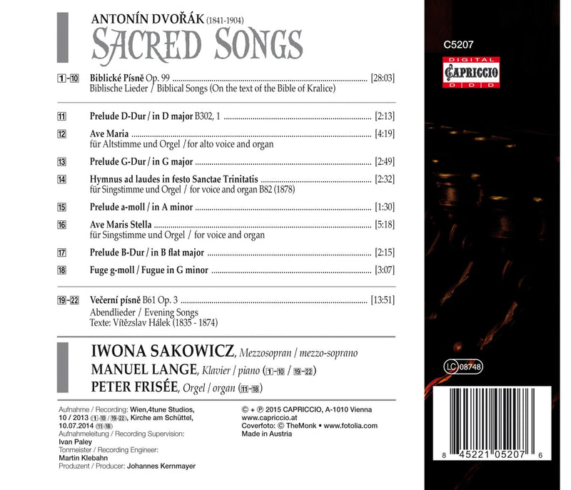 Dvorák: Sacred Songs