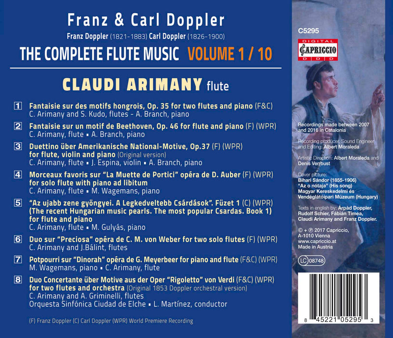 Doppler: The Complete Flute Music, Vol. 1 / Arimany, Martinez, Orquesta Sinfonica Ciudad de Elche