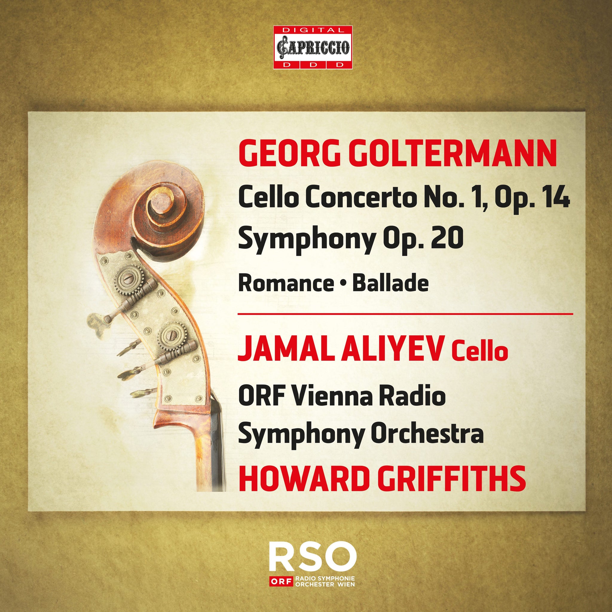 Goltermann: Cello Concerto op. 14; Symphony op. 20 / Aliyev, Griffiths, ORF Vienna RSO