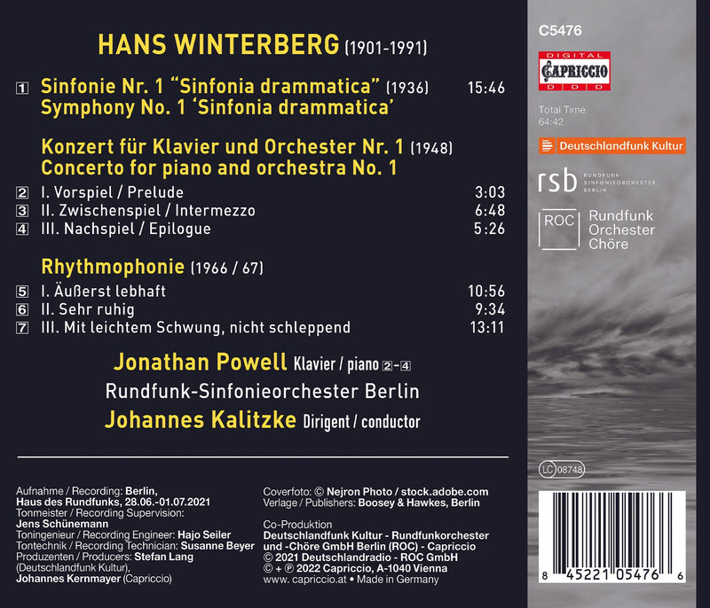 Winterberg: Works for Orchestra / Powell, Kalitzke, Berlin RSO