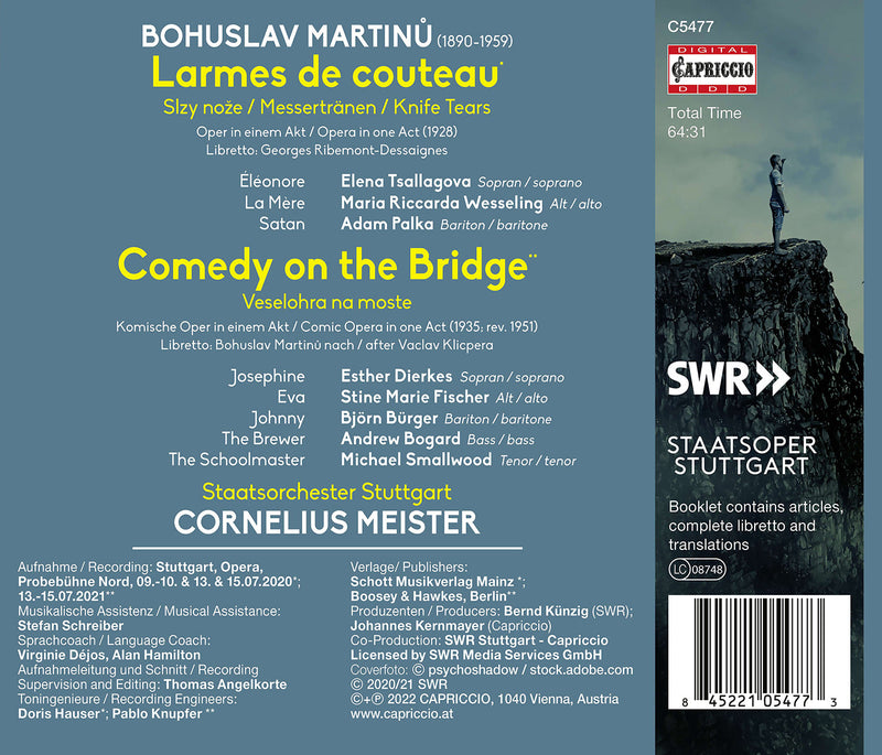 Martinů: Short Operas / Meister, Stuttgart State Orchestra