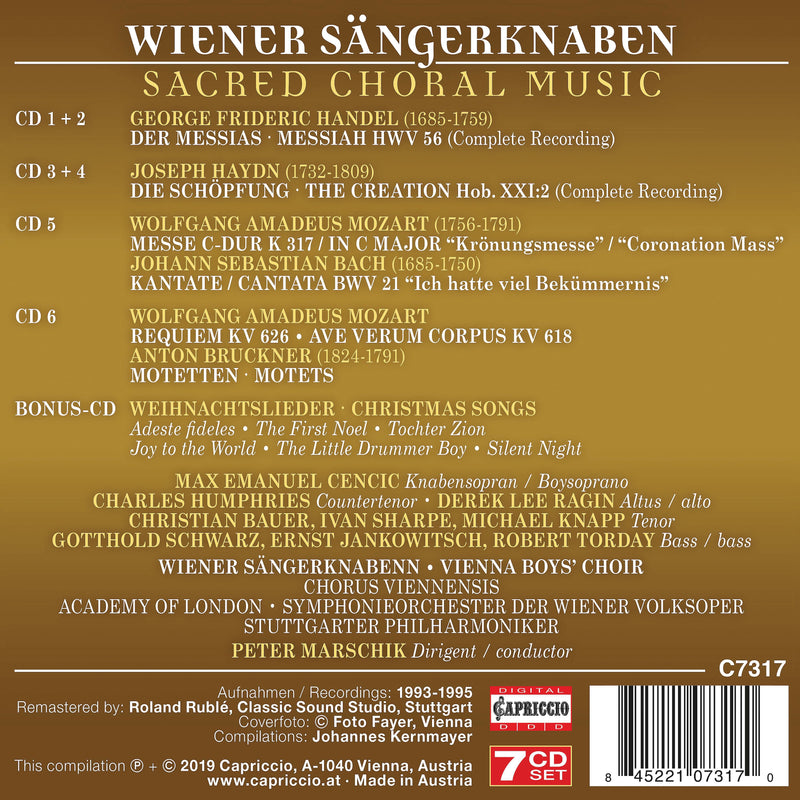 Sacred Choral Music / Vienna Boys' Choir