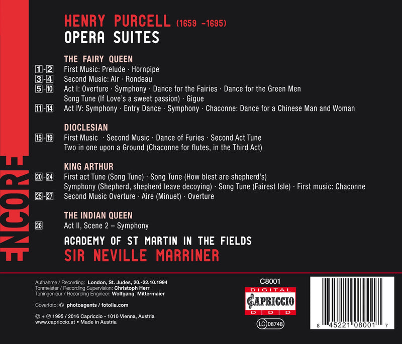 Purcell: Opera Suites