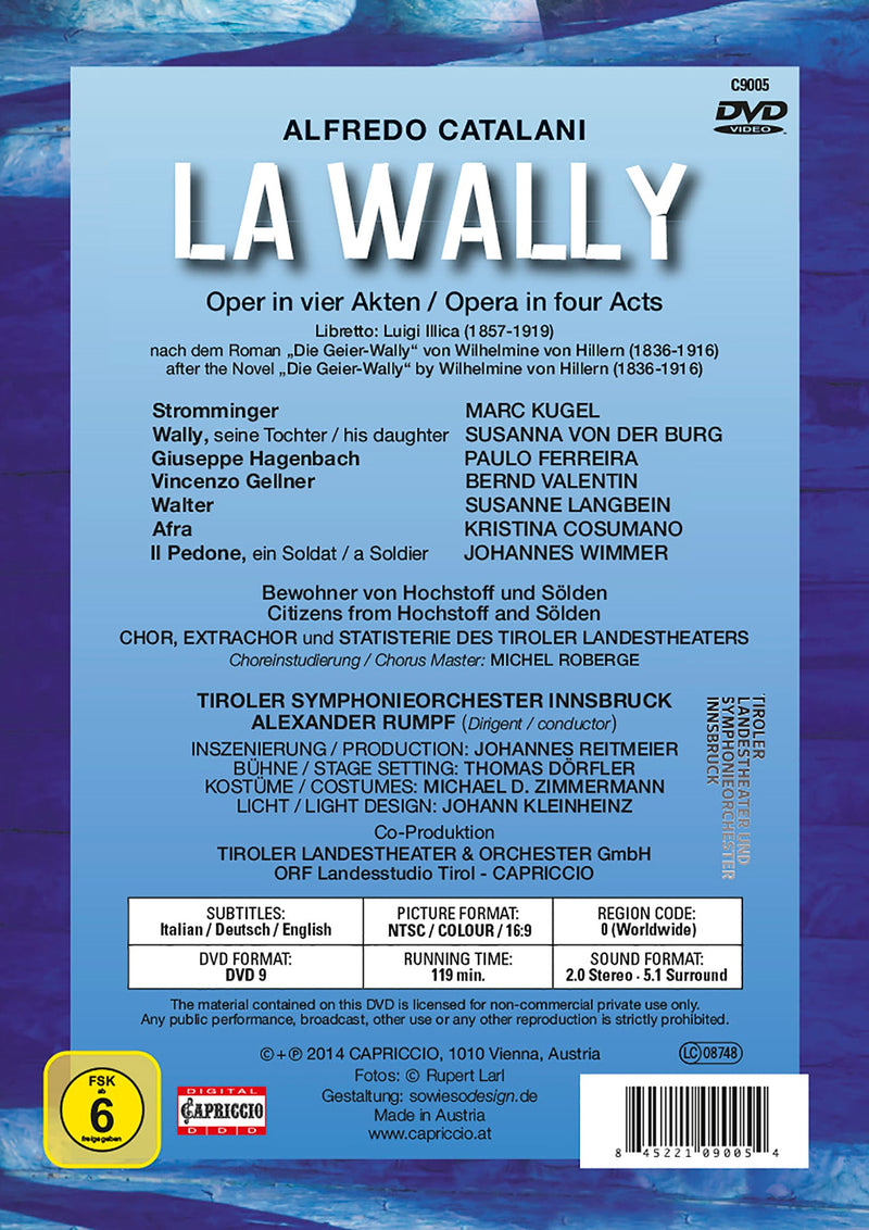 Catalani: La Wally / Rumpf, Kugel, Ferreira, Valentin, Langbein