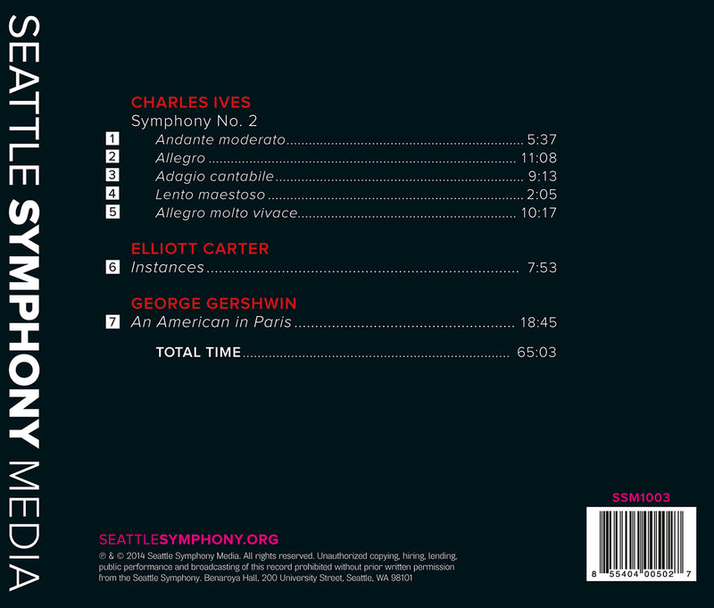 Ives: Symphony No. 2 - Carter, & Gershwin / Morlot, Seattle Symphony