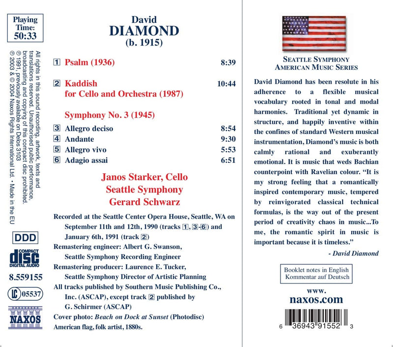 Diamond: Symphony No. 3 / Schwartz, Seattle Symphony