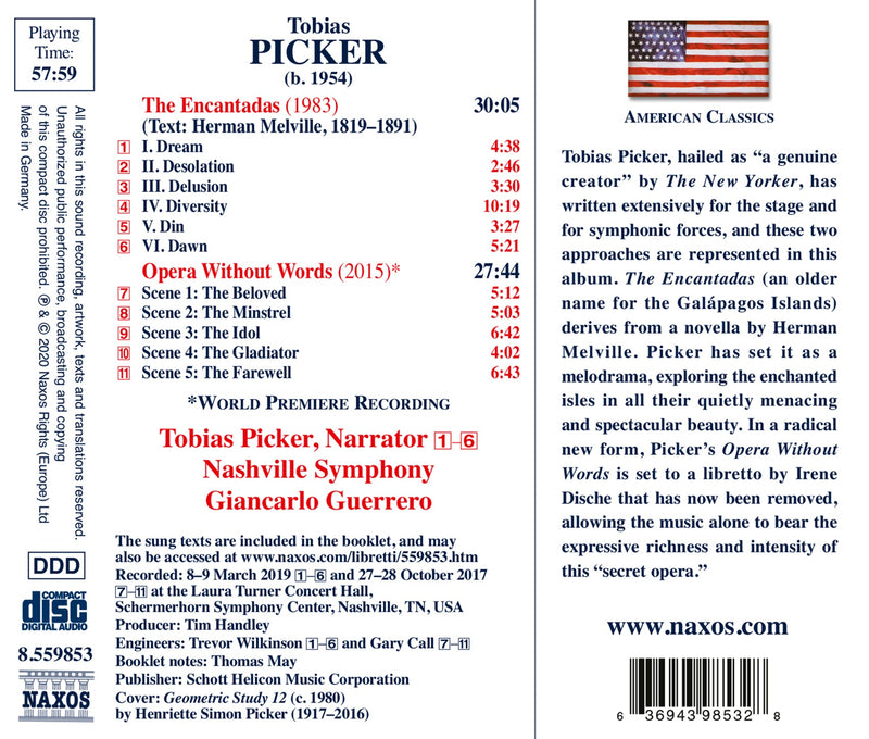Picker: Opera Without Words; The Encantadas / Guerrero, Nashville Symphony