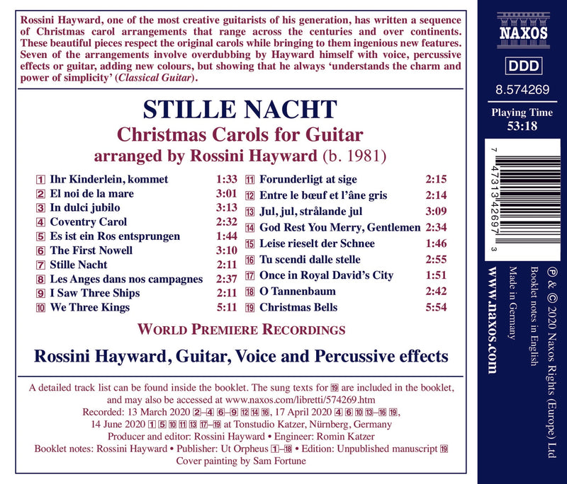 Stille Nacht - Christmas Carols For Guitar / Rossini Hayward