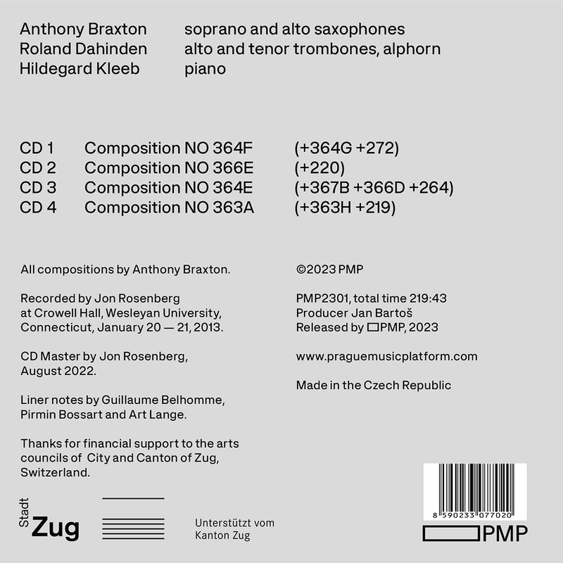 Four Compositions (Wesleyan) 2013 / Anthony Braxton, Roland Dahinden, Hildegard Kleeb
