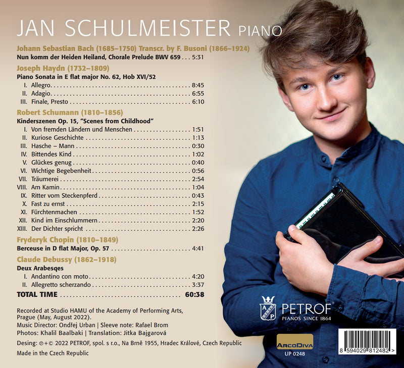 Bach, Haydn, R. Schumann, Chopin, & Debussy: Piano Music / Jan Schulmeister