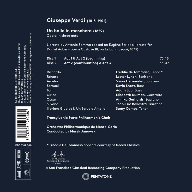 Verdi: Un ballo in maschera / Janowski, Monte Carlo Philharmonic