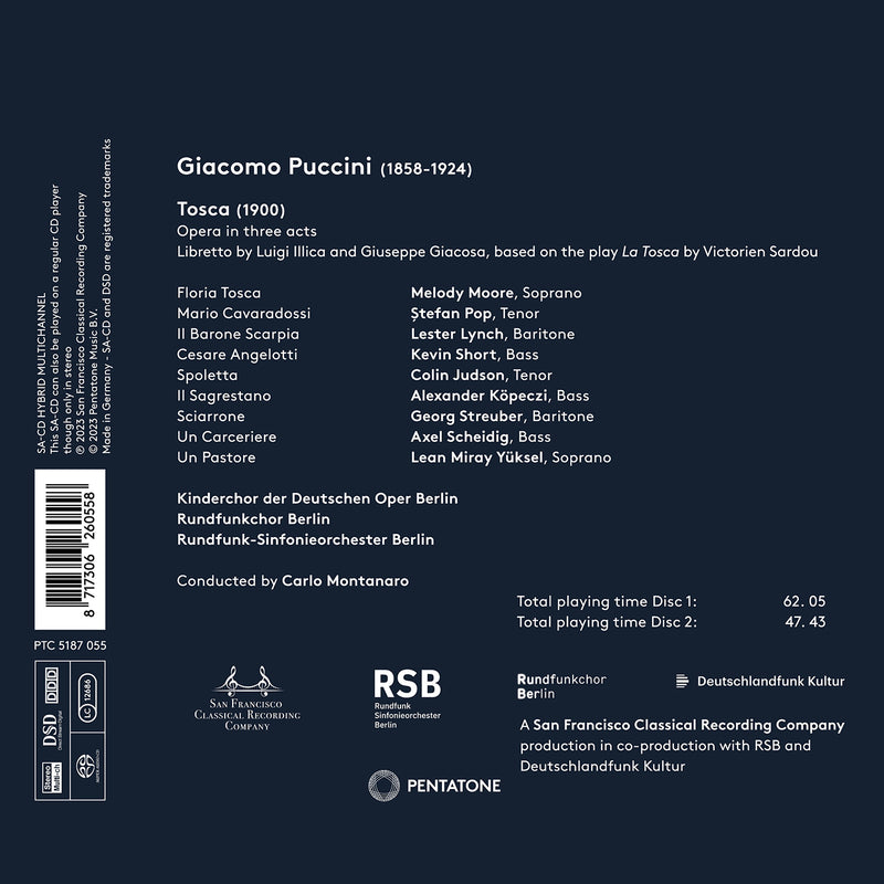 Puccini: Tosca / Montanaro, Berlin Radio Symphony